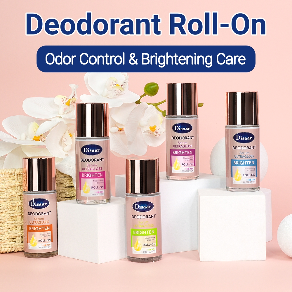 Séirim Disaar 50ml de chineál roll-on le haghaidh rialú an bhuailte agus cúraim a thugann solas don chraiceann