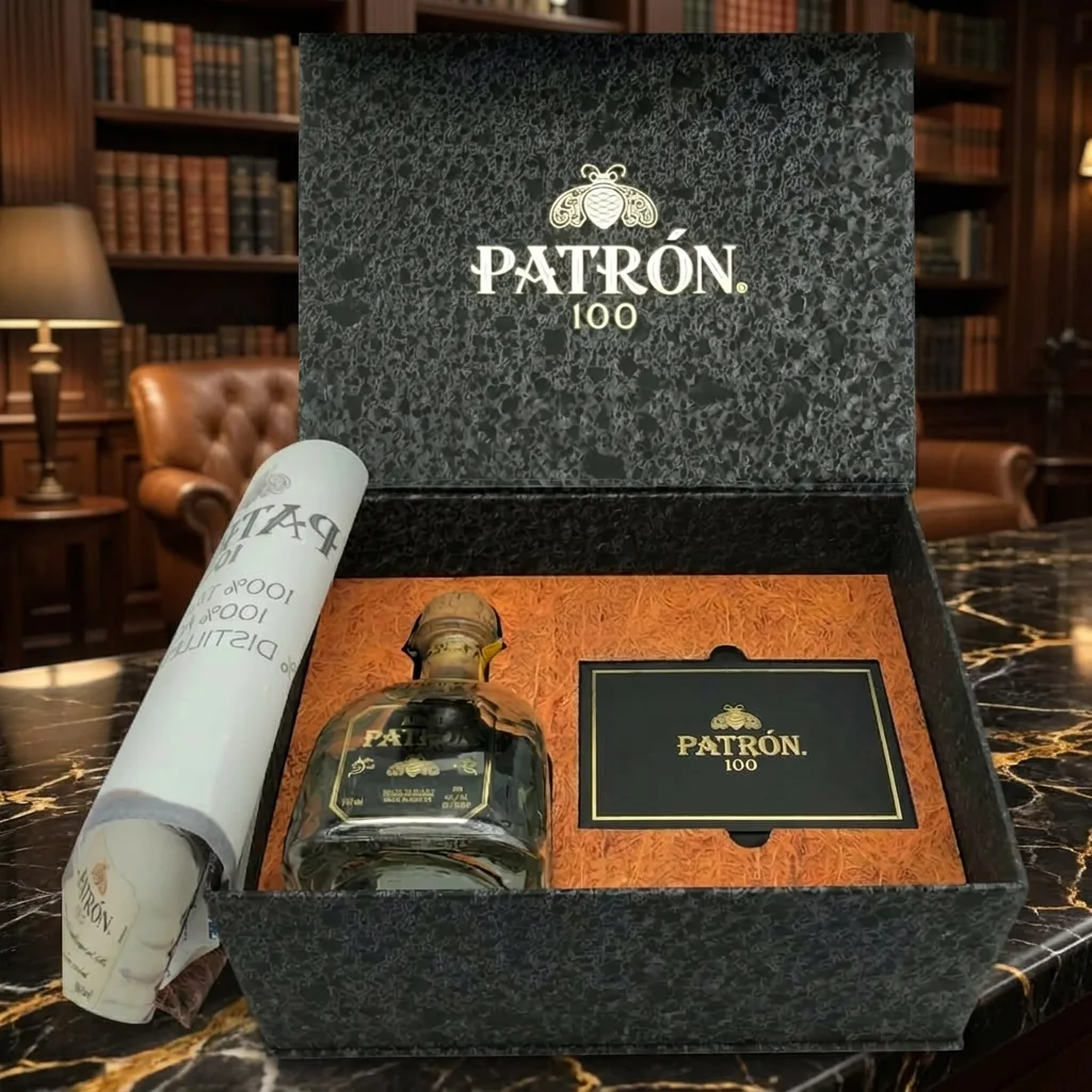 Luxusní dárková sada tequila, premium balení Patron 100