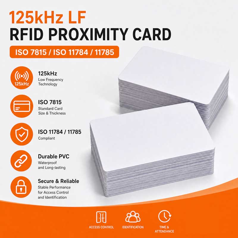 Individuální LF RFID karta 125 kHz, TK4100, EM4200, T5577, karta pro bezkontaktní systémy řízení přístupu, velkoobchod