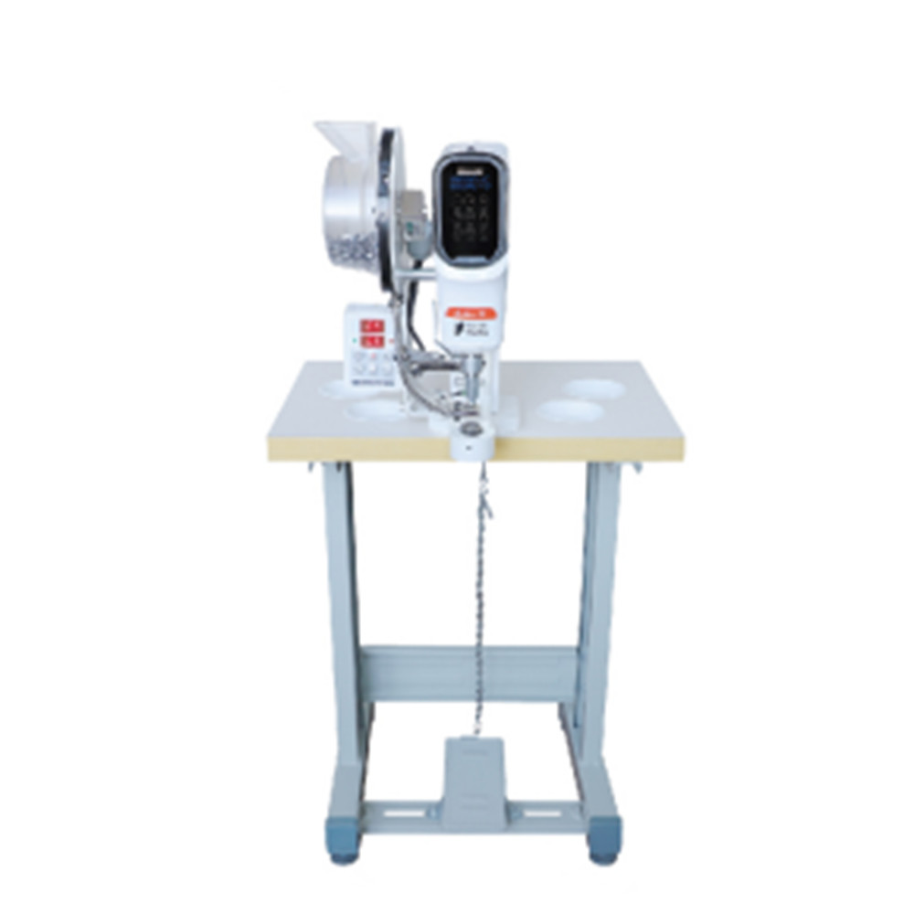 AS-818DSA көзөнөктүү түймөлөрдү орнотуу үчүн жарым автоматтык машина