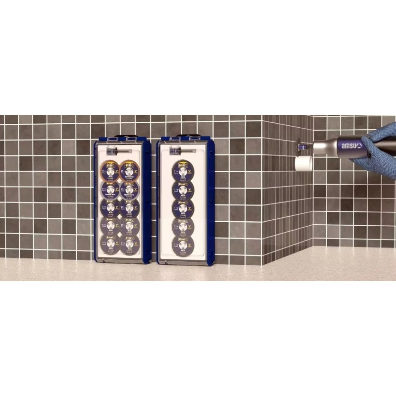 ערכת דיסקים קטנים לחתך מהיר של AMSUO עם מסרקה לשינוי מהיר ללא כלים — דיסקים לחתך בקוטר 1-1/2