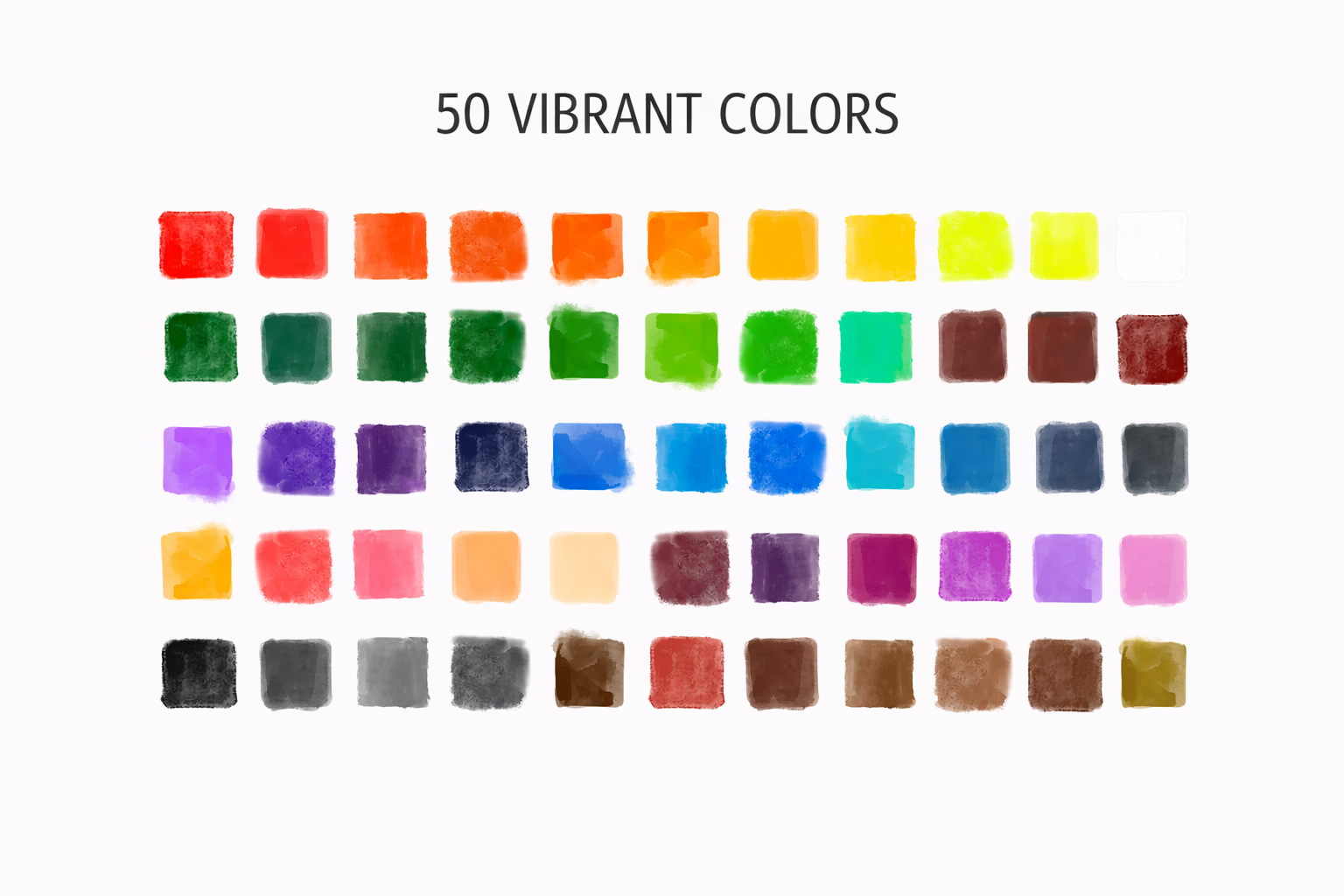 Final artwork created using the 50 color palette