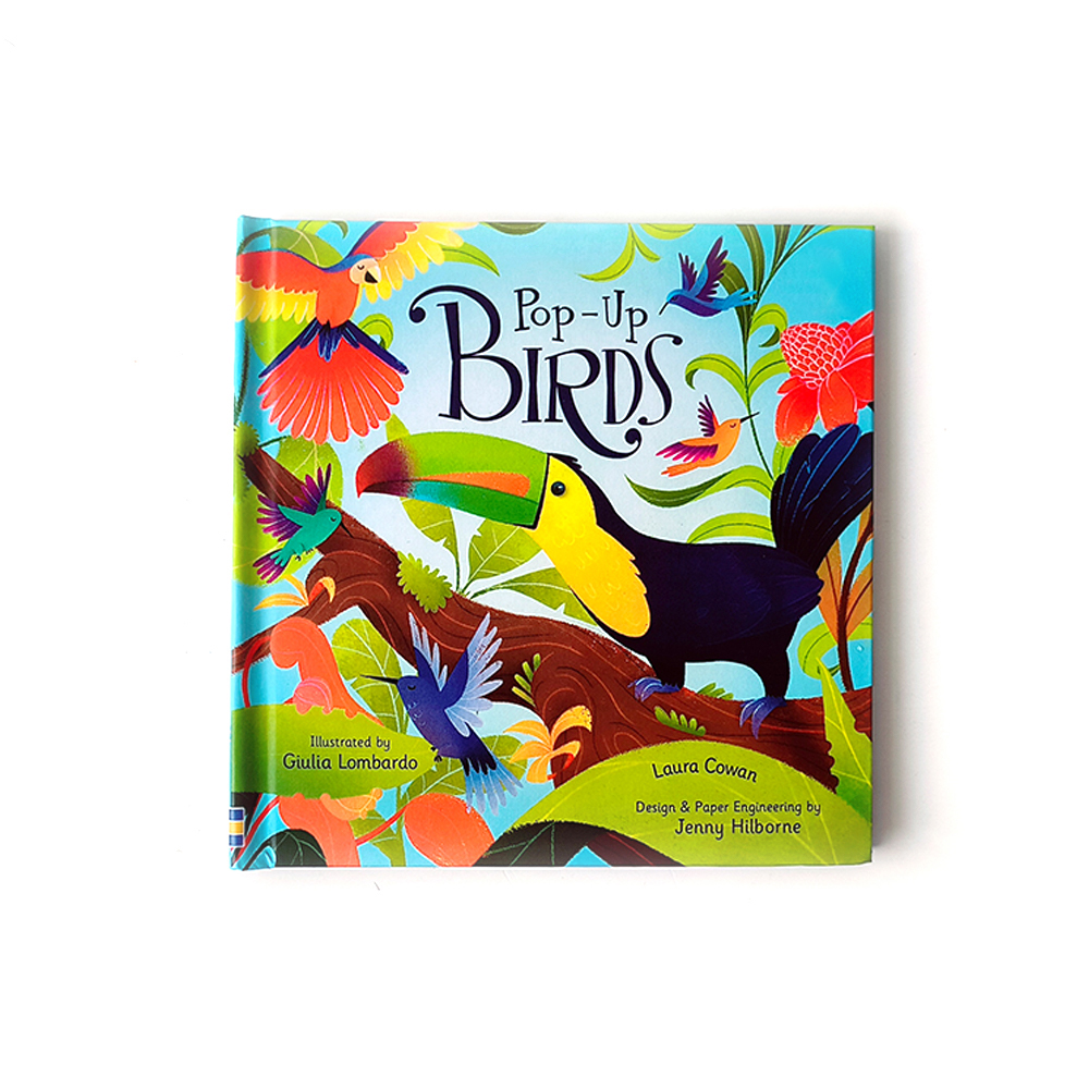 Pop-Up Birds Interactive 3D Hardcover Book, Educational Nature Storybook for Kids