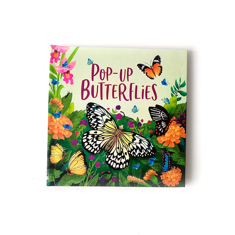 Pop-Up Butterflies 3D Educational Book, Interactive Nature Storybook for Kids