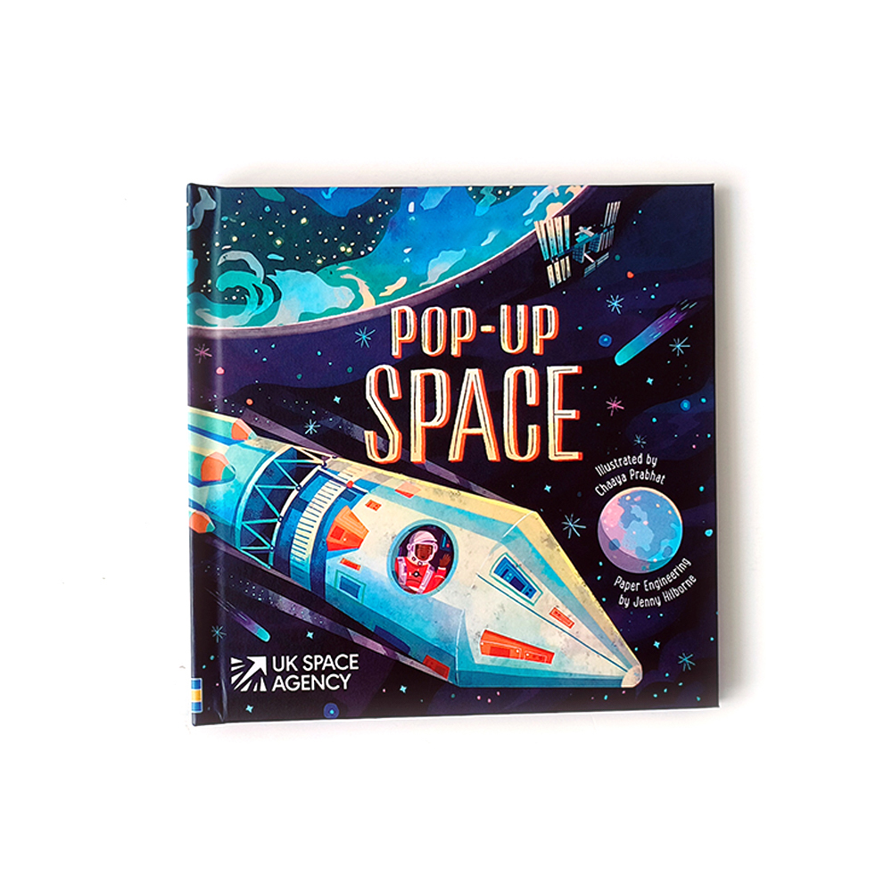 Pop-Up Space Interactive 3D Hardcover Book, Educational Astronomy Storybook for Kids