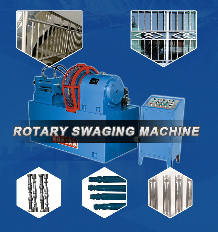 Manual Rotary Swaging Machine Metal Pipe Forging Machine Gate Door Window Decorative Pipes