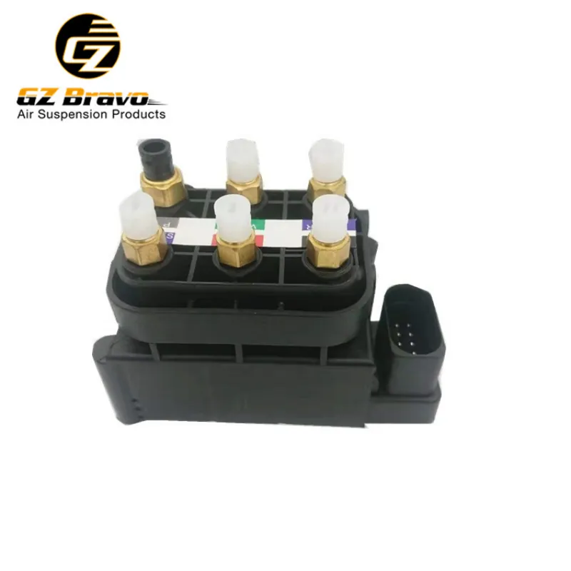 How does a solenoid valve block improve airflow management in suspension setups?