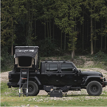 Four-Season 4X4 Roof Top Tent Aluminum Hard Shell Camping Tent supplier