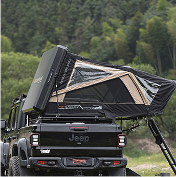 Four-Season 4X4 Roof Top Tent Aluminum Hard Shell Camping Tent manufacture