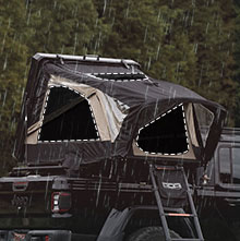 Four-Season 4X4 Roof Top Tent Aluminum Hard Shell Camping Tent supplier