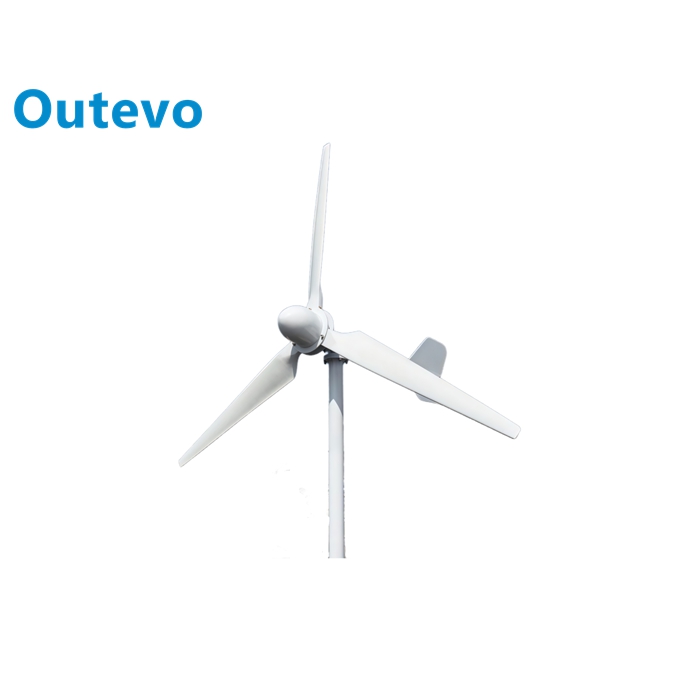 200W Mini Small Wind Power System Silent Low Speed Wind Generator for Home Courtyard Off-Grid Use