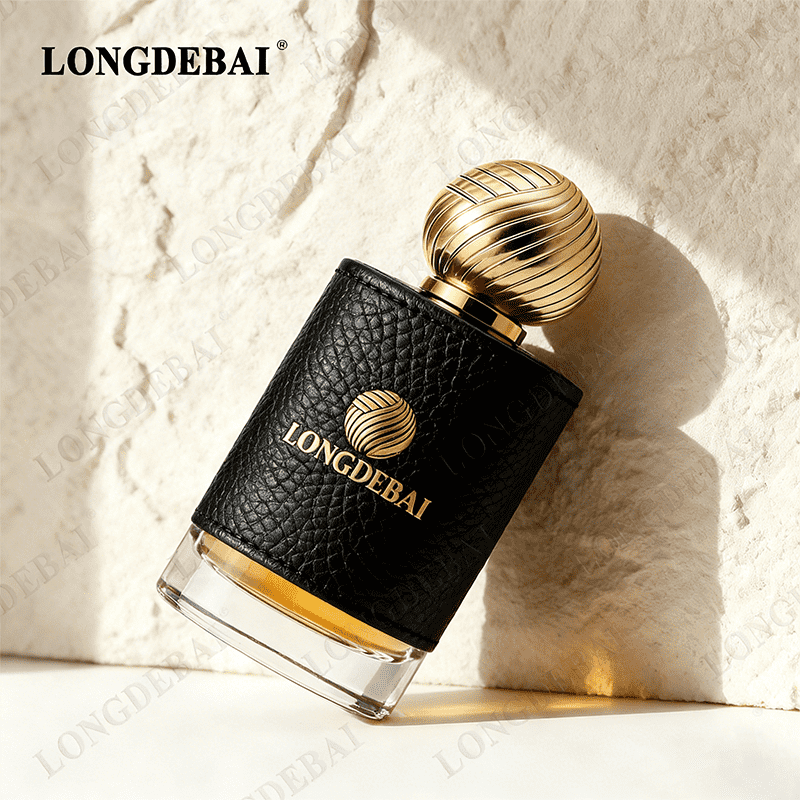 Bottli vojta tal-perfum ta' 50ml b'ġilda, għall-ingross, b'kappelli ta' lega ta' żink dwarj