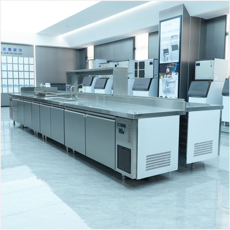 TP-15 300L Air-Cooled Horizontal Salad Refrigerator Worktable