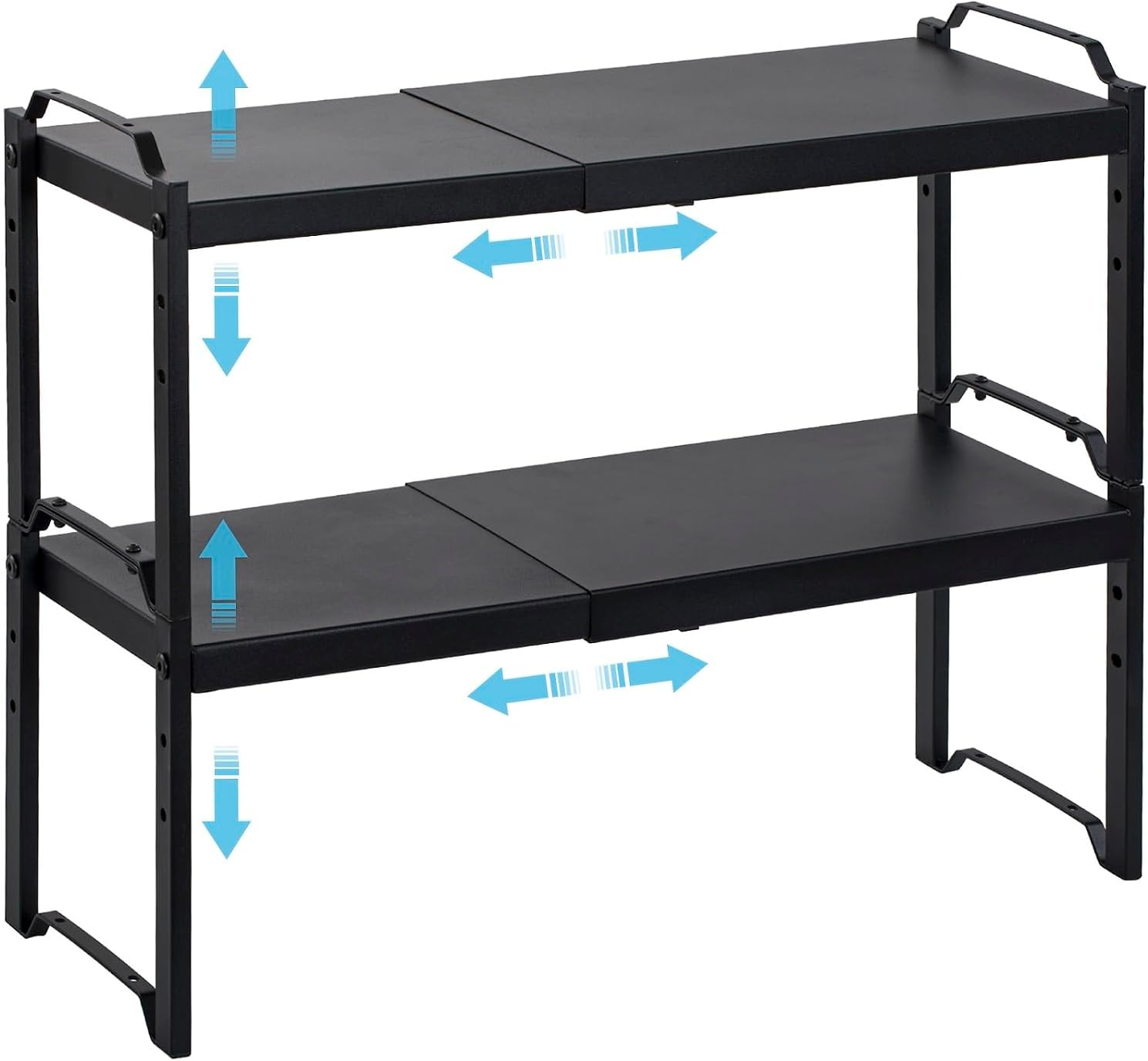 support debout réglable pour plan de travail de cuisine en deux niveaux, armoire pour placard, étagère à épices