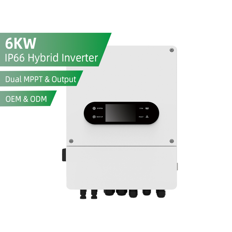 HYBRID SOLAR INVERTER AEP-6KP1-D5 Dual MPP trackers Dual outputs for smart load management Maximum PV input voltage 500VDC