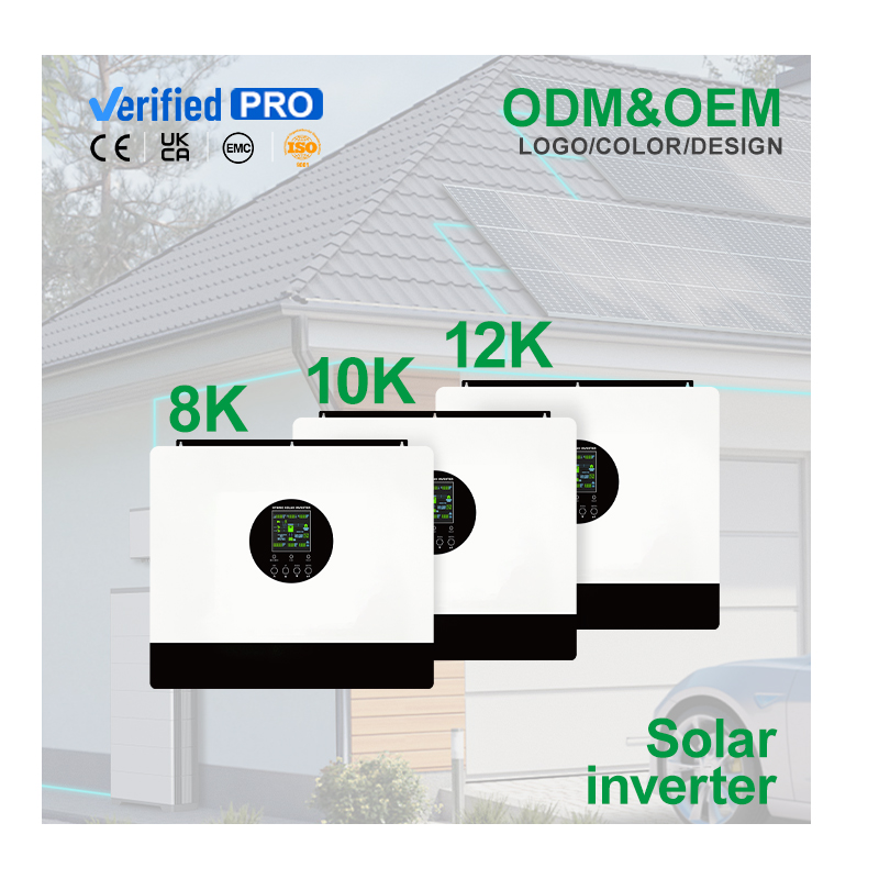 HYBRID SOLAR INVERTER 8KW/10KW/12KW Dual MPP trackers Supports parallel operation Maximum PV input voltage up to 550VDC suitable for household and commercial usage