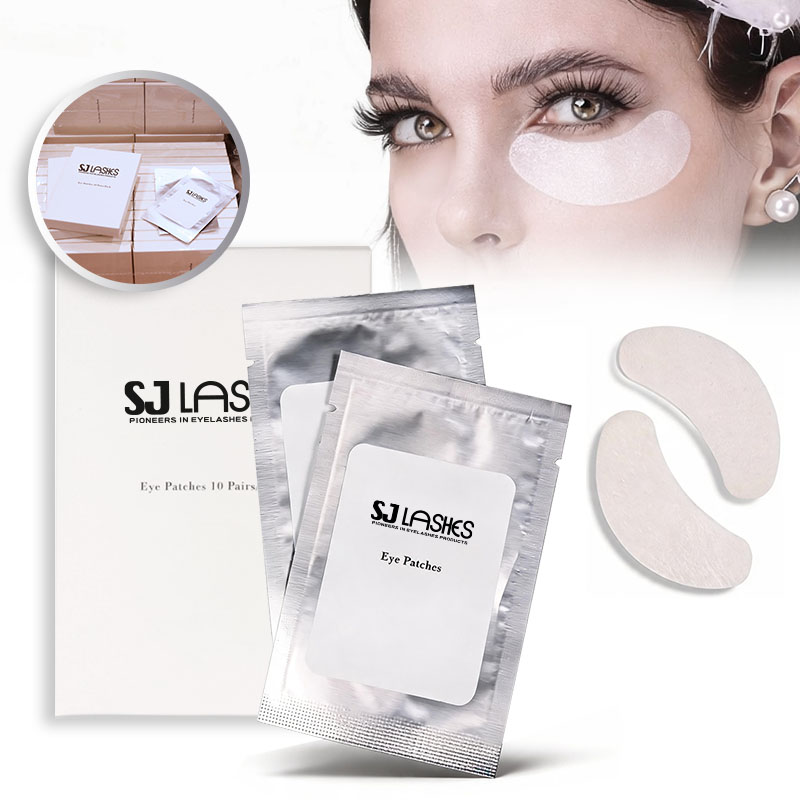 SJ LASHES Factory Wholesale Custom Private Label Eye Patches Packaging | Individual Foil Sachet & Premium Paper Box OEM