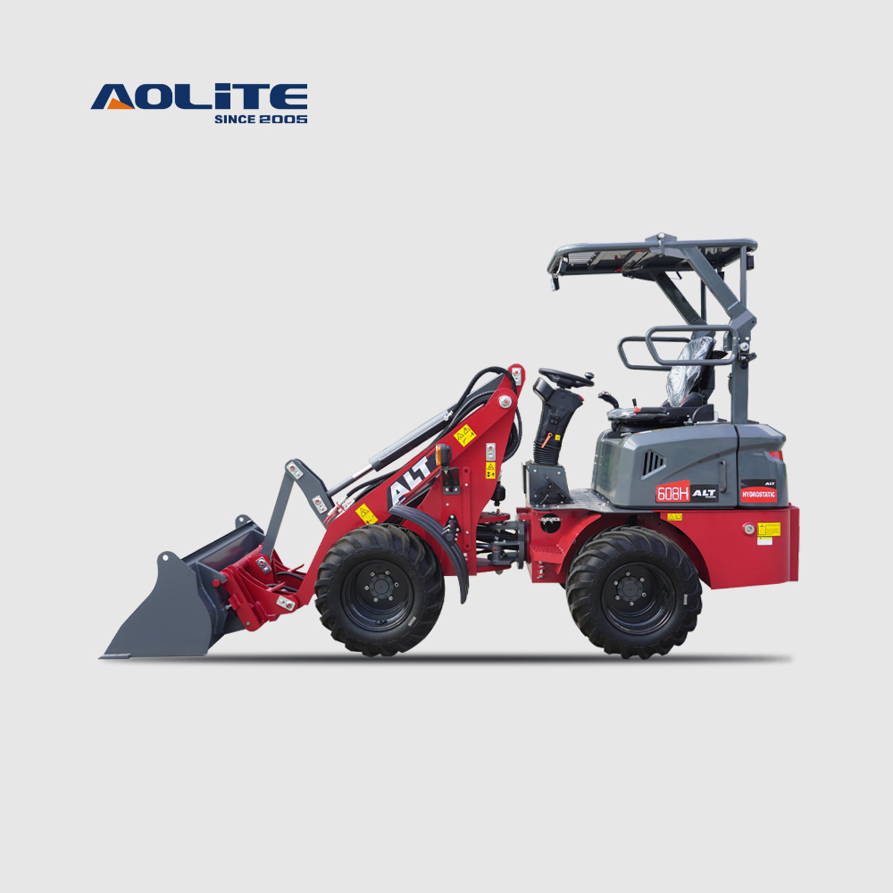 AOLITE 608H canopy CE certified factory supplier diesel front end mini wheel loader