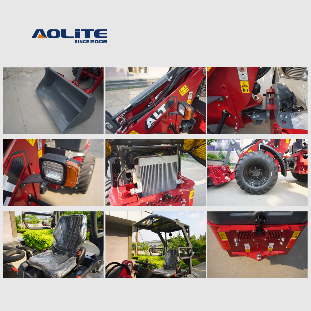 AOLITE 608H canopy CE certified factory supplier diesel front end mini wheel loader