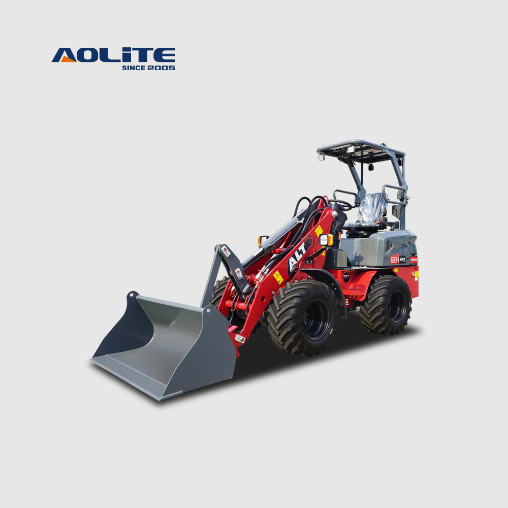 AOLITE 608H 캐노피, CE 인증 완료, 공장 공급업체용 디젤 휠 로더 전면부 소형 휠 로더