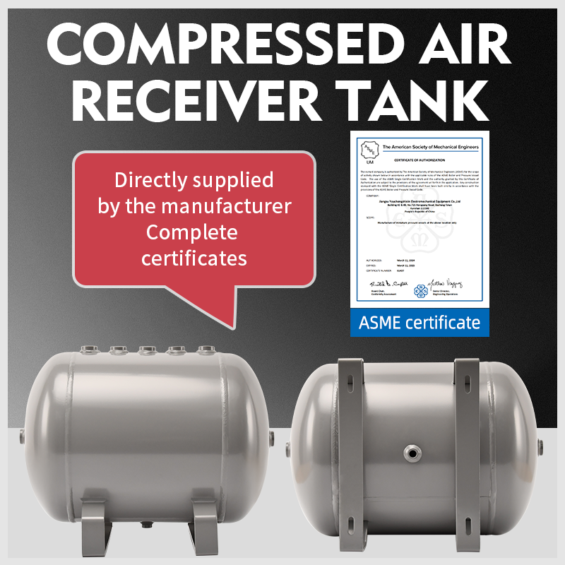 Air storage tanks for industrial automation equipment (automated production lines, robotic arms, and pneumatic grippers)
