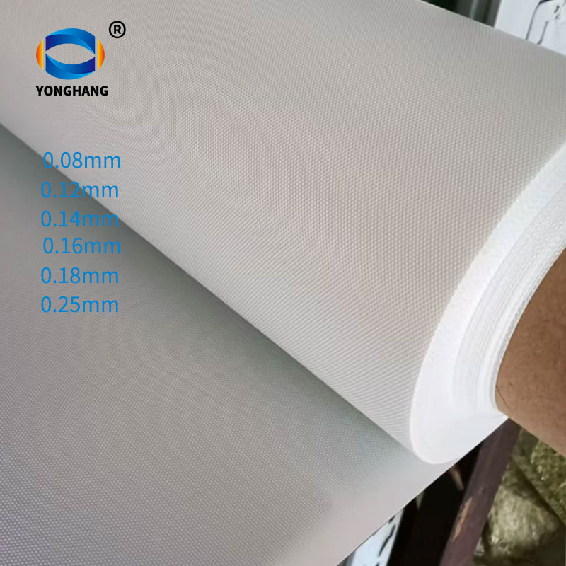 White Dual-sided PTFE-Coated Glass Fiber Fabric