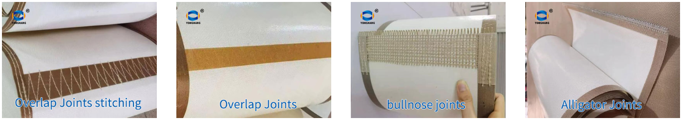 PTFE pancake baking Belt Join Types.png
