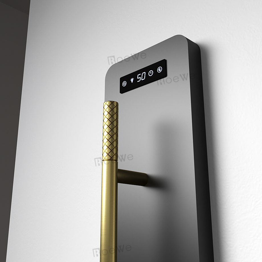 Rak Penghangat Handuk Cerdas dengan WiFi, Penghangat Handuk Listrik 160 cm dengan Lampu Malam & Kontrol Digital, Pemanas Handuk yang Dipasang di Dinding untuk Kamar Mandi & Hotel