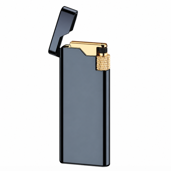 DB-1299 Flint Lighter Creative Personality Trend Metal Explosion Style Grinding Wheel Inflatable Butane Lighter